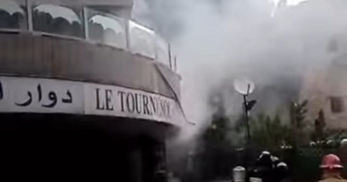 شاهد .. بالفيديو - مسرح دوار الشمس يتعرض للحريق وهذه التفاصيل