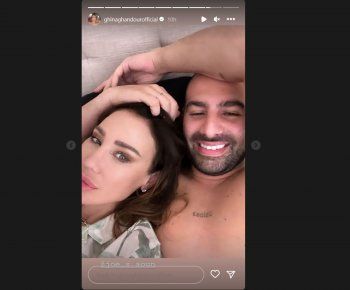 شاهد .. تعبيراً عن حبه الكبير لها.. هذا ما فعله زوج غنى غندور - بالصورة