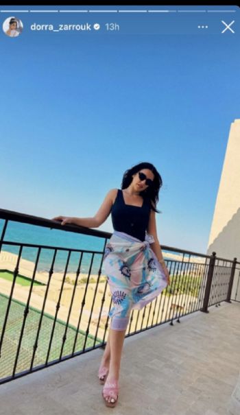 شاهد .. أحدث إطلالة لدرة التونسية بالمايوه تحبس الأنفاس.. وهكذا ردت على متابعيها