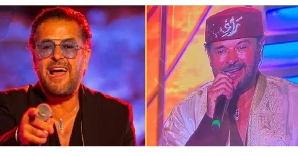 شاهد .. راغب علامة باللباس التقليدي التونسي على مسرح قرطاج .. " نحبكم برشا ونموت عليكم "