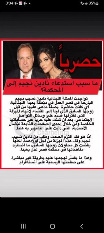 شاهد .. نادين نسيب نجيم توضح: كفى قلب للحقائق أنا مدعية على طليقي وليس العكس