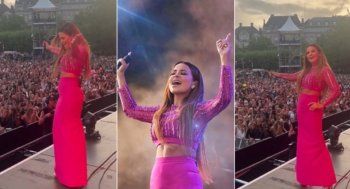 شاهد .. بالصور- كارول سماحة تتألق بحفل غنائي في السويد وسط حضور لبناني