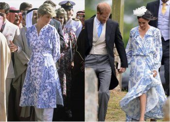 شاهد .. بالصور - ميغان ماركل تستوحي من الليدي ديانا في لباسها في بعض المناسبات