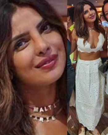 شاهد .. بالصورة - بريانكا شوبرا تنسي أن تكوي فستانها قبل الحفلة