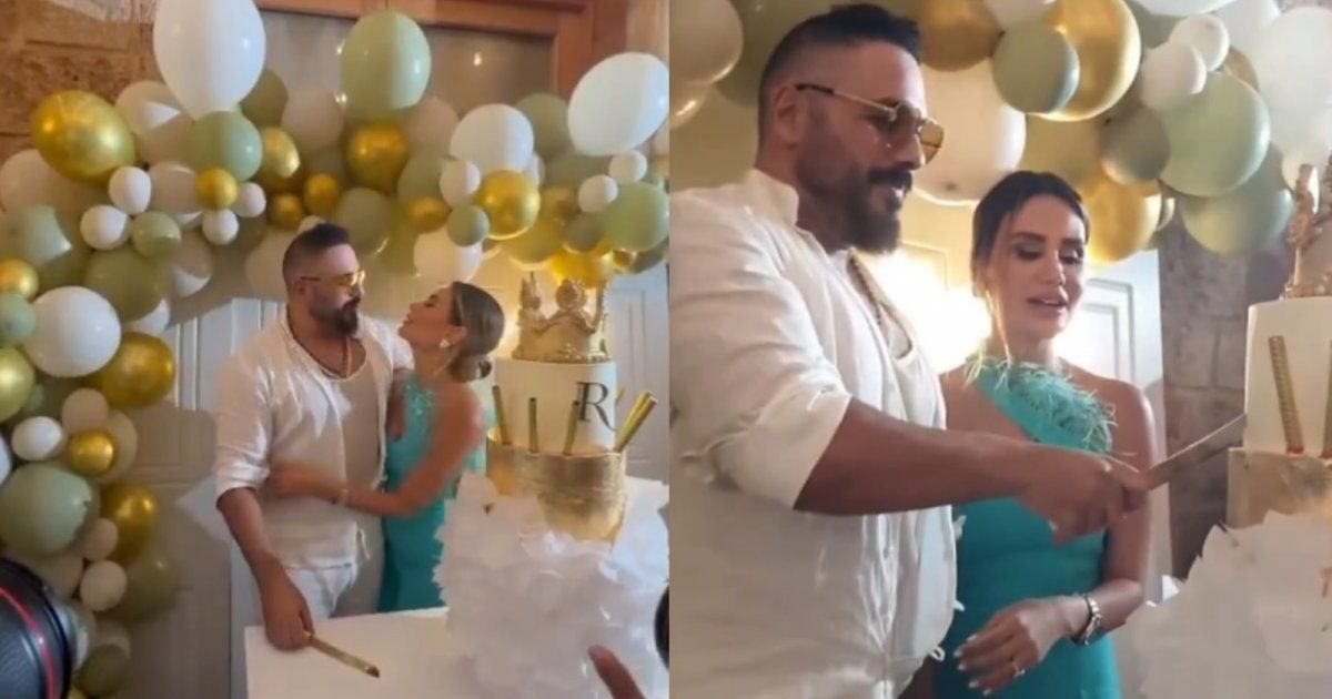 شاهد .. رامي عياش يحتفل بـ عيد ميلاده بحضور الأصدقاء .. وزوجته تخطف الأنظار بجمالها - بالفيديو
