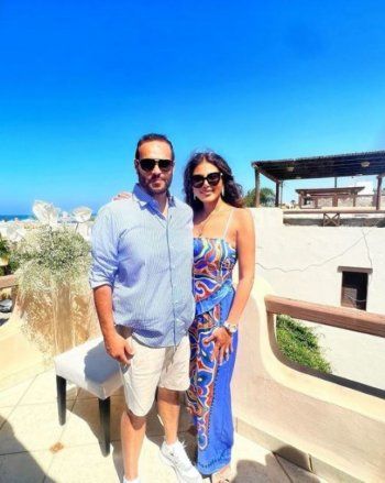 شاهد .. غزل متبادل بين ريهام حجاج وزوجها محمد حلاوة-بالصورة