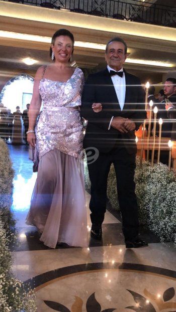 شاهد .. الصورة الأولى من إكليل ماريا إلياس المر وإيلي أبو ناضر في كنيسة مار يوسف بسكنتا