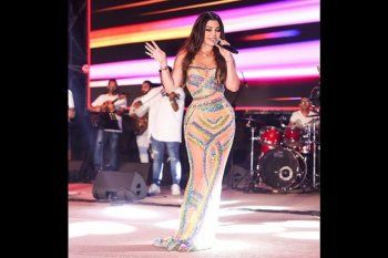 شاهد .. بالصور- سعر خيالي لفستان هيفا وهبي من حفلها في كفر الشيخ