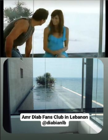 شاهد .. بالفيديو- عمرو دياب في كواليس تصوير كليب "ليلي نهاري" في لبنان منذ 19 عاماً