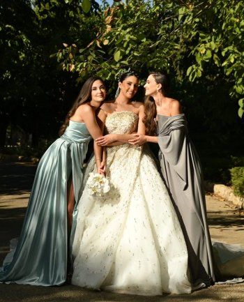 شاهد .. بالصور - زواج شقيقة رينا ورومي شيباني وإليكم إطلالاتهن