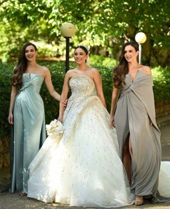 شاهد .. بالصور - زواج شقيقة رينا ورومي شيباني وإليكم إطلالاتهن