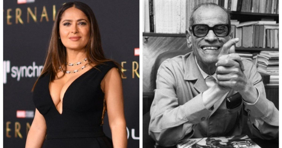 شاهد .. سلمى حايك تصبح نجمة من أول دور سينمائي لها.. وهذه علاقة نجيب محفوظ