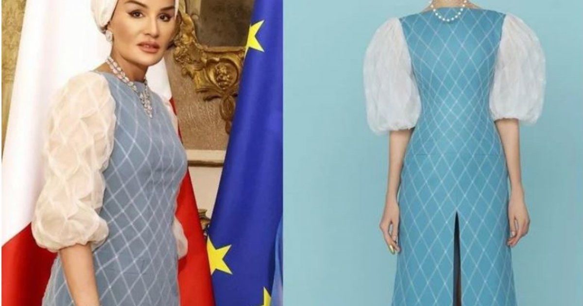 شاهد .. حيلة ذكية اعتمدتها الشيخة موزا بعدما ارتدت فستاناً ذا فتحة طويلة- بالصور