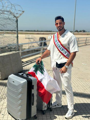 شاهد .. ملك جمال لبنان سيف الوليد حرب يتوجه الى تايلند لتمثيل لبنان في Mr International