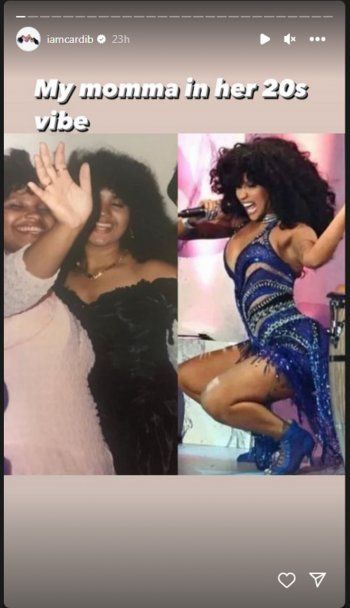 شاهد .. بالصورة - في عمر الـ20.. تشابه كبير بين كاردي بي و أمها