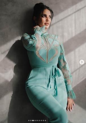 ع الرايق .. درة عملت من قلبها فستان – شاهد