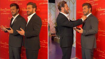 شاهد .. ماجد المهندس مكرّماَ بتمثال شمعي-بالصورة