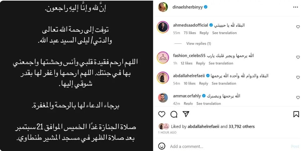 دنيا الشربيني يتيمة أم وأب