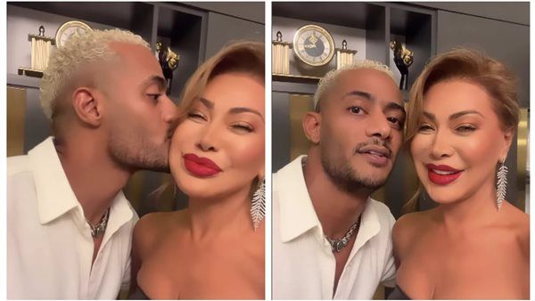 محمد رمضان مقضيها بوس وأحضان في نوال الزغبي : إهدي شويه