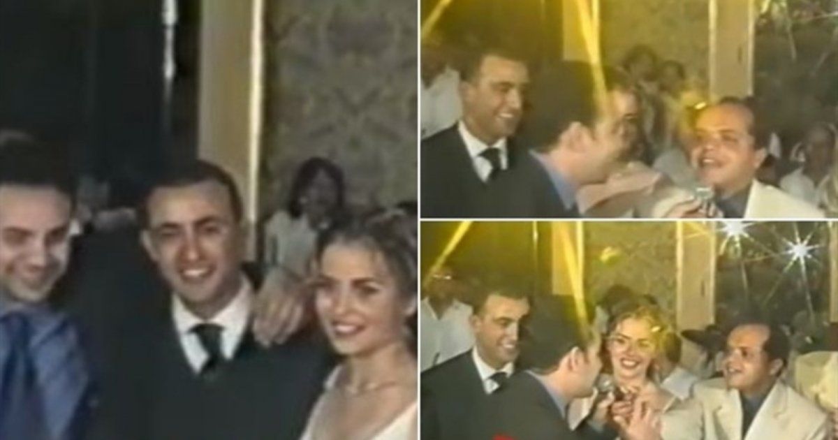 شاهد .. مصطفى قمر ومحمد هنيدي يغنيان في حفل خطوبة أحمد السقا.. فيديو نادر