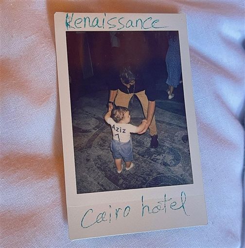 الظهور الاول لنجل الفنان احمد حاتم : شاهد