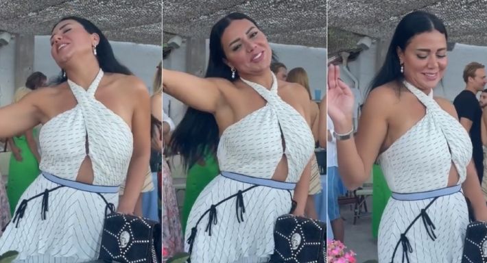 وصلة رقص نار من رانيا يوسف للجمهور : شاهد