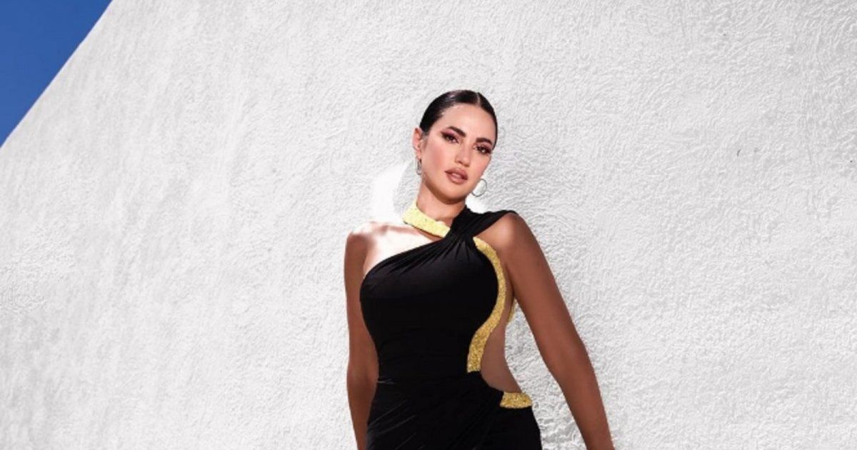 شاهد .. بالصور- بالأسود الأنيق..درة التونسية تستعرض أنوثتها وجمالها