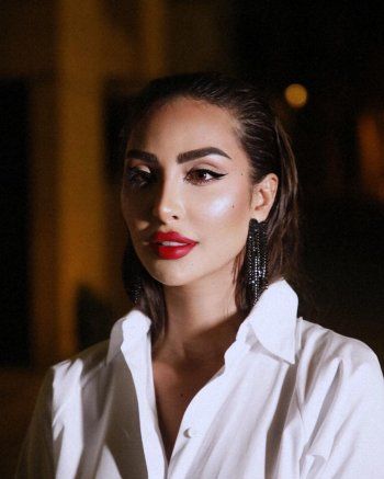 شاهد .. بالصور-بفستان أبيض مكشوف الظهر..نور الغندور بأناقة لا توصف