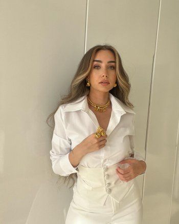 شاهد .. بالأبيض الشيك.. هنا الزاهد تبرز جمالها و تتألق - بالصور