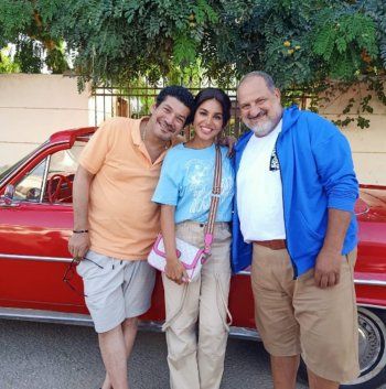 شاهد .. بالصورة - نسرين أمين تبدأ بتصوير فيلم "وقت إضافي"