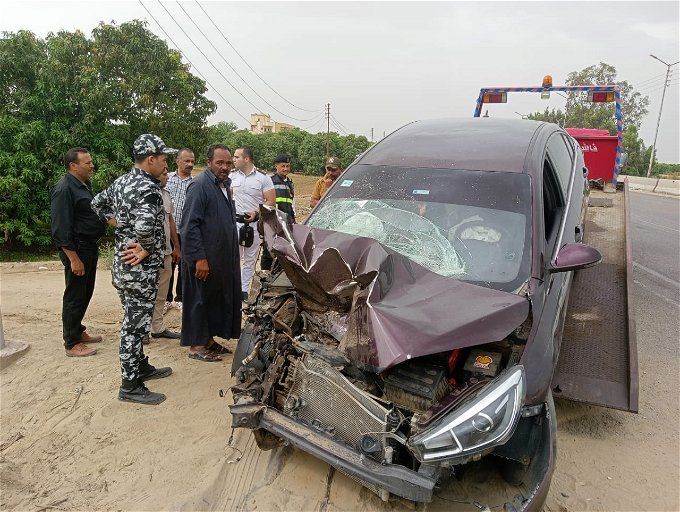 أخبار مصر | كلهم أطفال .. إصابة أكثر من 6 أشخاص في حادث تصادم على طريق إدكو رشيد بالبحيرة