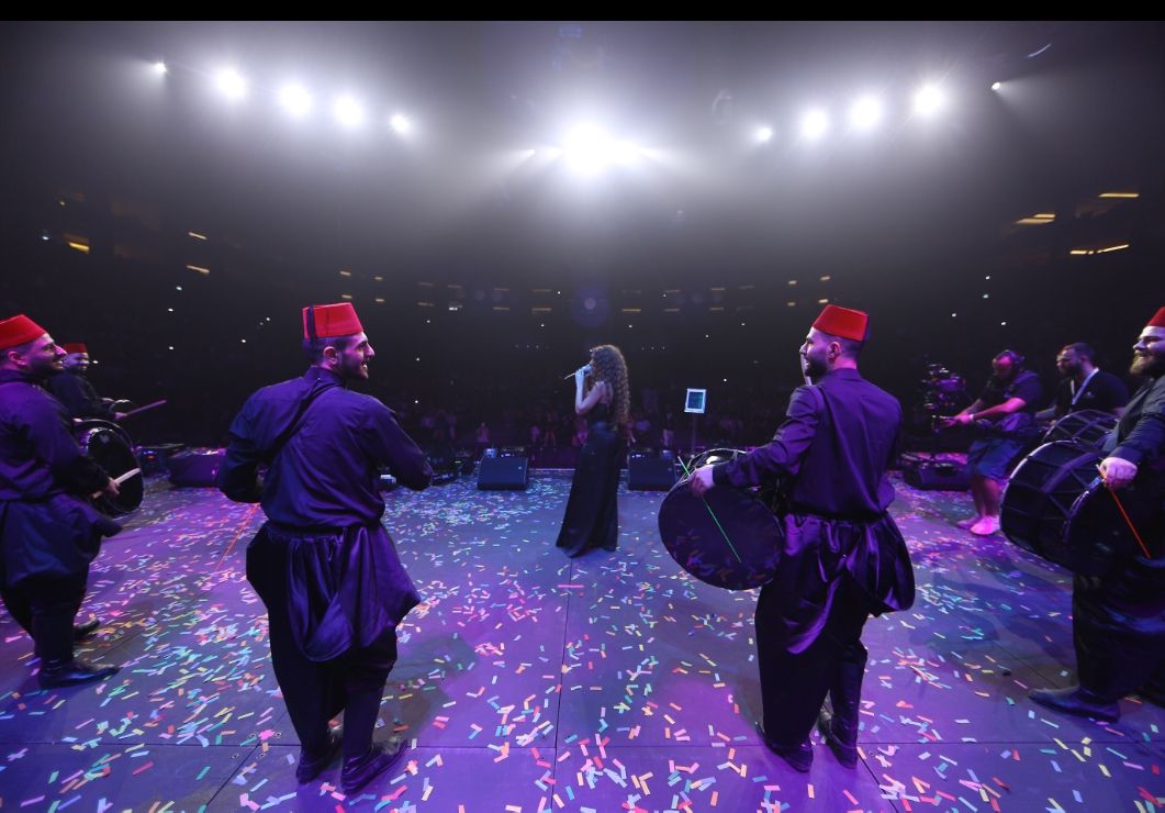 ميريام فارس وأحمد سعد وعايض ودي جي أصيل بحفل تخرج aue 2023