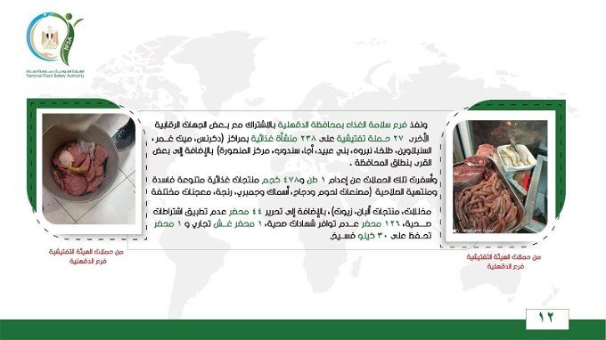 ضبط طن لحوم فاسدة في الدقهلية