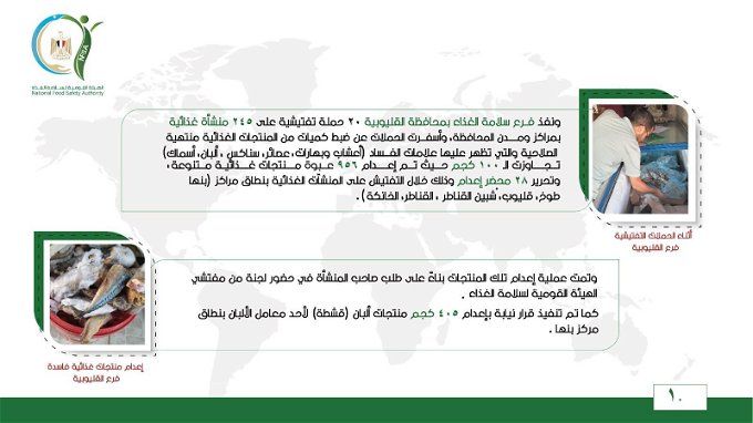 ضبط مواد غذائية فاسدة في القليوبية