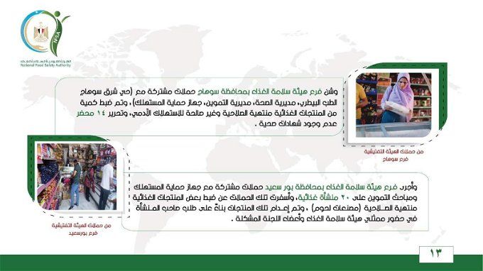 ضبط أغذية غير صالحة للاستخدام الآدمي في سوهاج