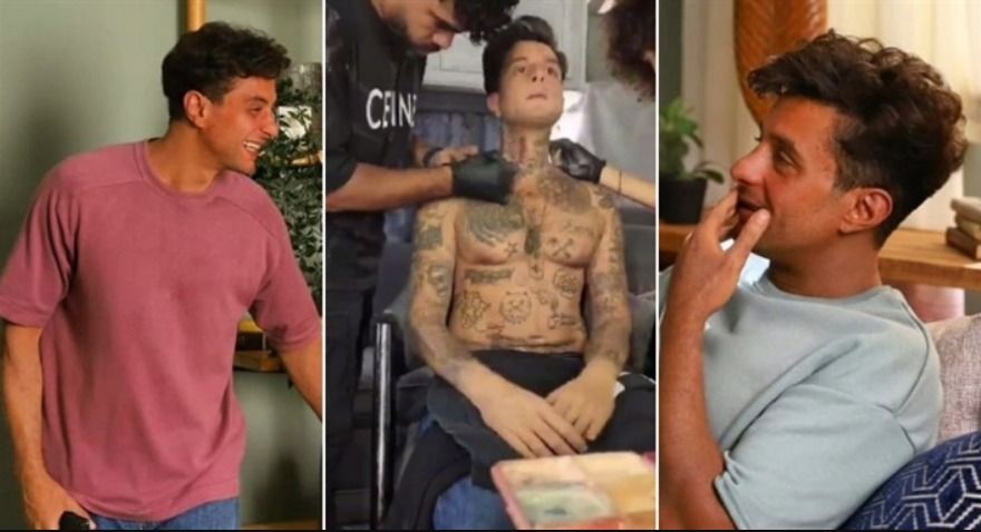 الفيشاوي قضي علي الوشم الي في جسمه : الشغل عاوز كدا