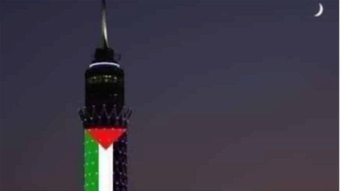 أخبار مصر | إضاءة برج القاهرة بعلم فلسطين.. هل فعلتها الإدارة حقًا؟