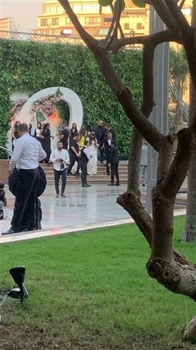 لحد عندك .. جبنالك صور زفاف تامر عاشور ونانسي نور