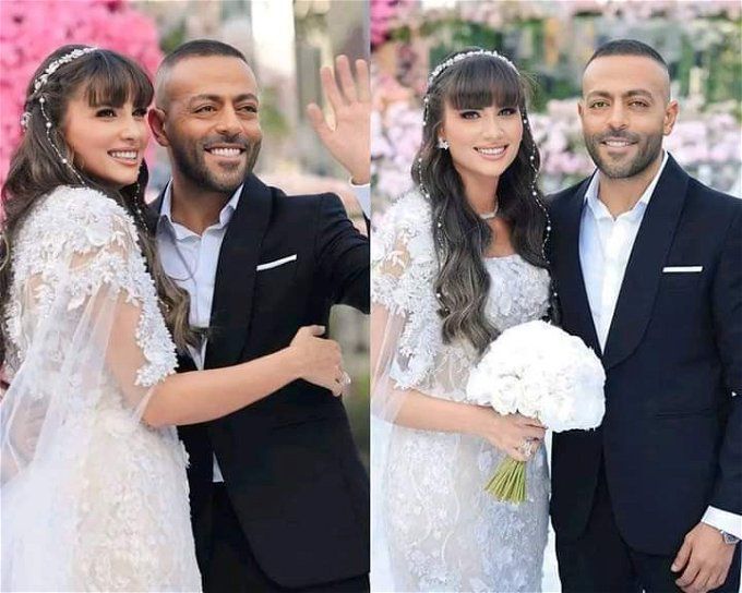 بإطلالة ساحرة.. نانسي نور تخطف الأنظار في حفل زفافها على تامر عاشور