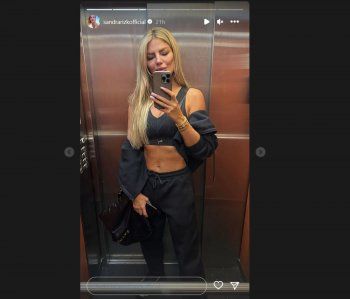 شاهد .. ملكة جمال لبنان 2000 ساندرا رزق تستعرض رشاقتها بـ كروب توب