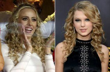 شاهد .. بالصور - لاعبة كرة شهيرة تقلد تايلور سويفت