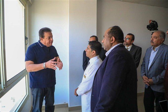 وزير الصحة يوجه برفع درجة الاستعدادات في مستشفى بئر العبد شمال سيناء