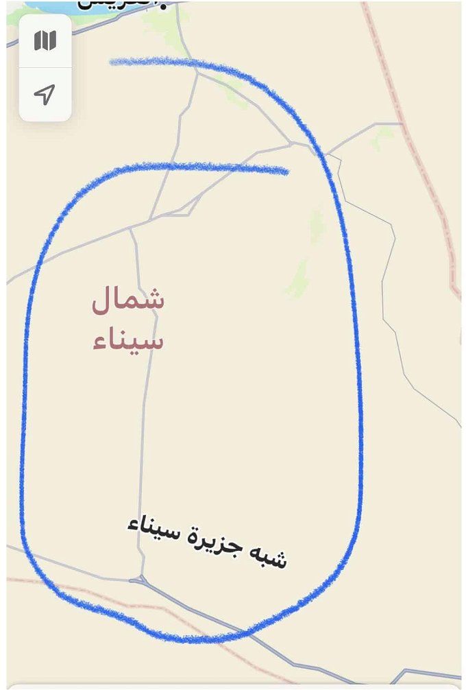 حذف سيناء من خريطة مصر
