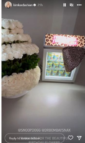 شاهد .. سنوب دوج يفاجئ كيم كارداشيان بهدية عيد ميلاد جميلة