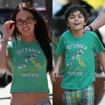 شاهد .. بالصور- ما فعلته ميغان فوكس بملابس إبن زوجها الصغير سيصدمك