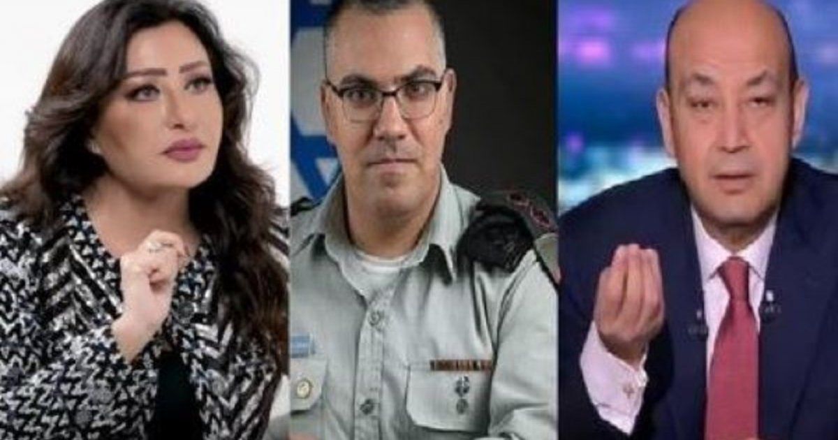 شاهد .. هكذا رد عمرو أديب ولطيفة التونسية على تبرير أفيخاي أدرعي قصف موقع مصري خطاًًُ