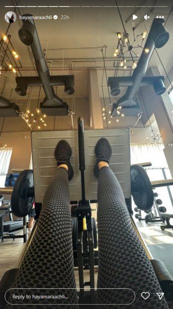 شاهد .. بالصور- من داخل الجيم.. هيا مرعشلي تستعرض جمالها ورشاقتها بلوك رياضي رائع