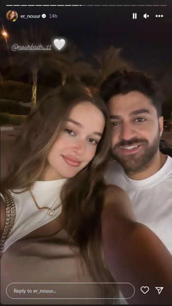 شاهد .. بالصور- نور إيهاب و نور بدر في أجواء رومانسية مليئة بالحب