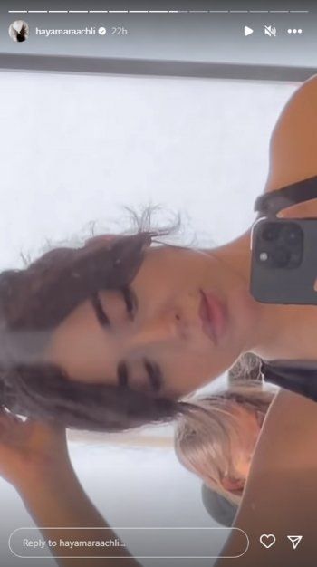 شاهد .. بالصور- من داخل الجيم.. هيا مرعشلي تستعرض جمالها ورشاقتها بلوك رياضي رائع