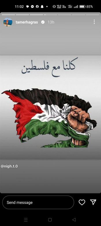 شاهد .. تامر هجرس : "كلنا فلسطين"